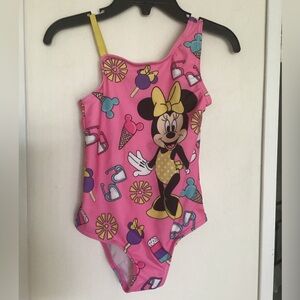 DISNEY Minnie Mouse swimsuit 2T one-piece bathing suit NWOT